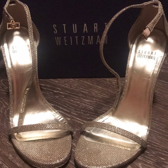 Stuart Weitzman Nudist platinum Noir - Picture 1 of 5